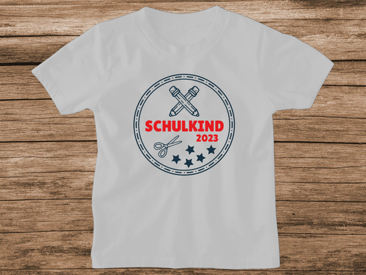 Schulkind 2023 Kinder T-Shirt | viele verschiedene Farben verfügbar