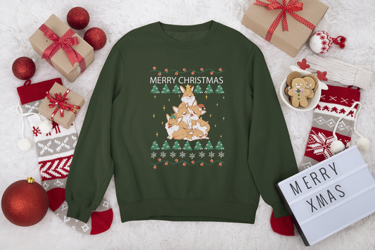 Hunde Weihnachtsbaum Sweater